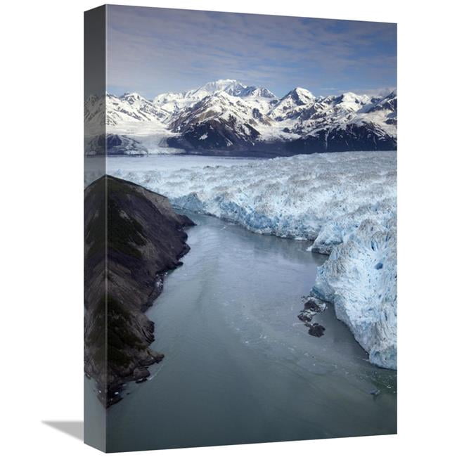 Global Gallery 12 x 18 in. Hubbard Glacier Encroaching on Gilbert Point ...