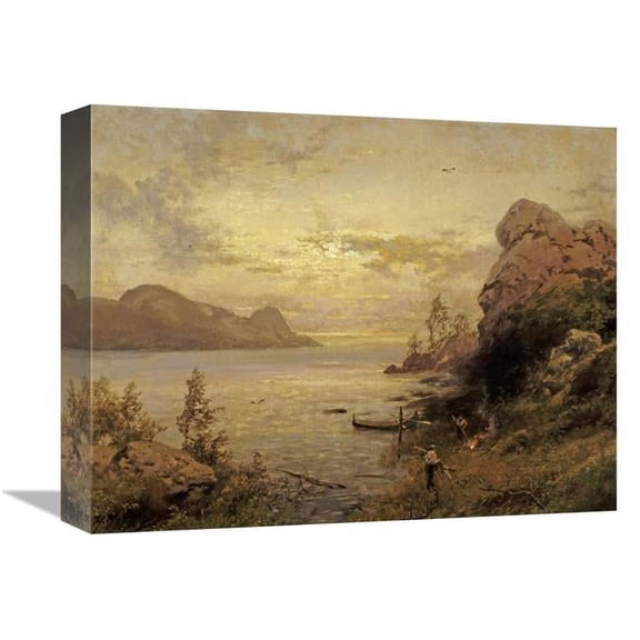 Global Gallery  Camp Site Art Print - Hermann Herzog