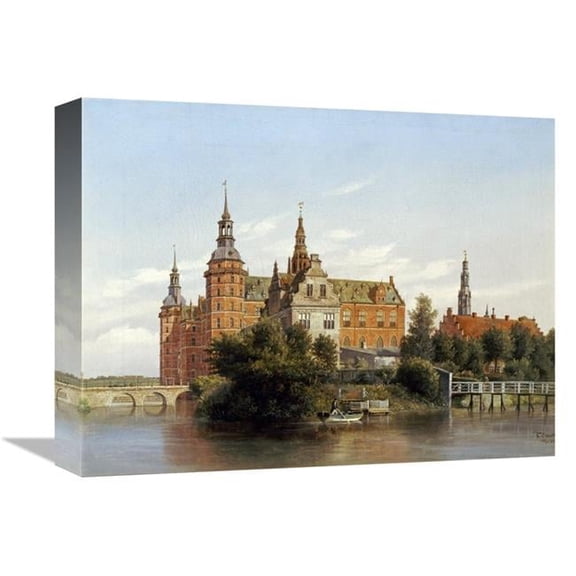 Global Gallery  16 in. Frederiksborg Castle - Denmark Art Print - Ferdinand Richardt