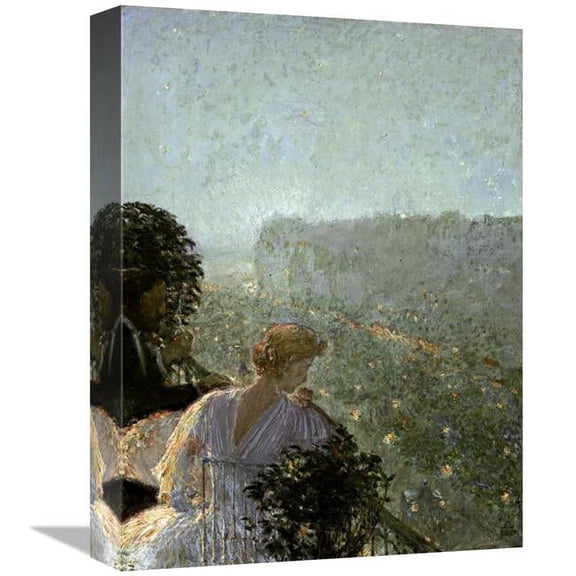 Global Gallery 16 in. Summer Evening - Paris Art Print - Childe Hassam