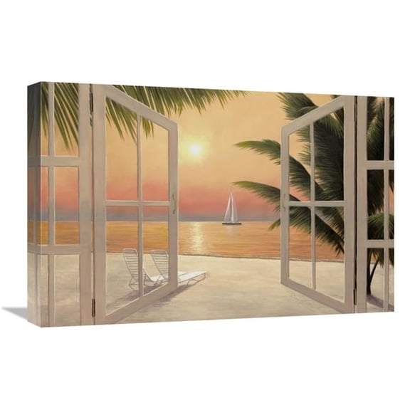Global Gallery 16 x 24 in. Beach Windows Art Print