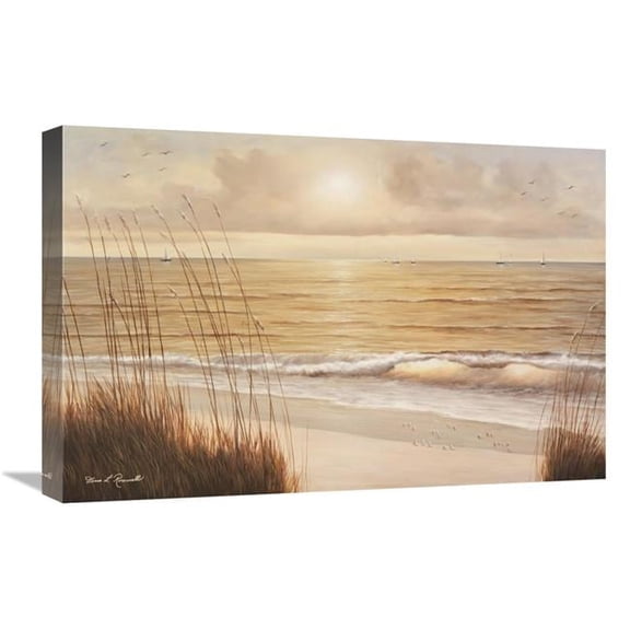 Global Gallery  16 x 24 in. Ocean Glow Art Print - Diane Romanello