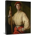 thumbnail image 1 of Global Gallery  18 x 24 in. Portrait of a Halberdier - Francesco Guardi Art Print - Pontormo - Jacopo Carucci, 1 of 1