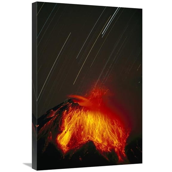 Global Gallery  20 x 30 in. Tungurahua Volcano Erupting - Near Banos - Andes Mountains - Ecuador Art Print - Tui De Roy