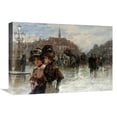 thumbnail image 1 of Global Gallery  22 in. A Street Scene with Elegant Ladies - Paris Art Print - Max Lugi, 1 of 1