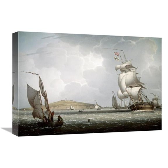 Global Gallery 22 in. Boston Harbor Art Print - Robert W. Salmon