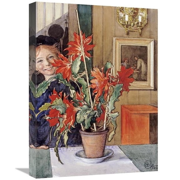 Global Gallery 22 in. Britas Cactus Art Print - Carl Larsson
