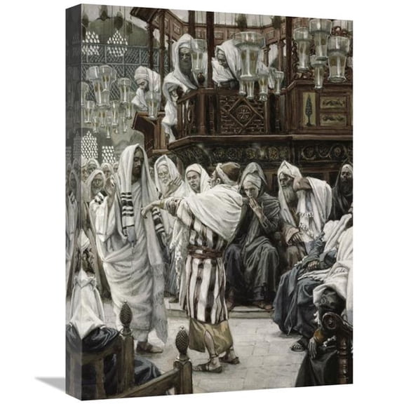 Global Gallery 22 in. Christ Healing the Withered Hand Art Print - James Tissot