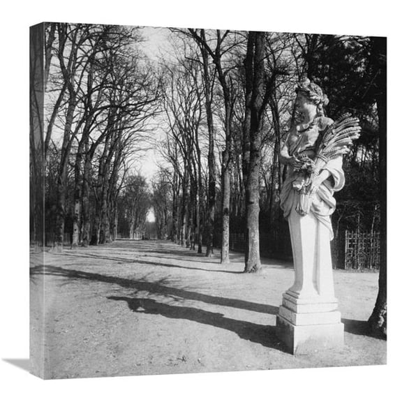 Global Gallery 22 in. France - 1920 - The Park - Versailles Art Print - Eugene Atget
