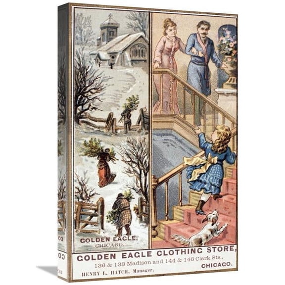 Global Gallery 22 in. Golden Eagle Clothing Store Art Print
