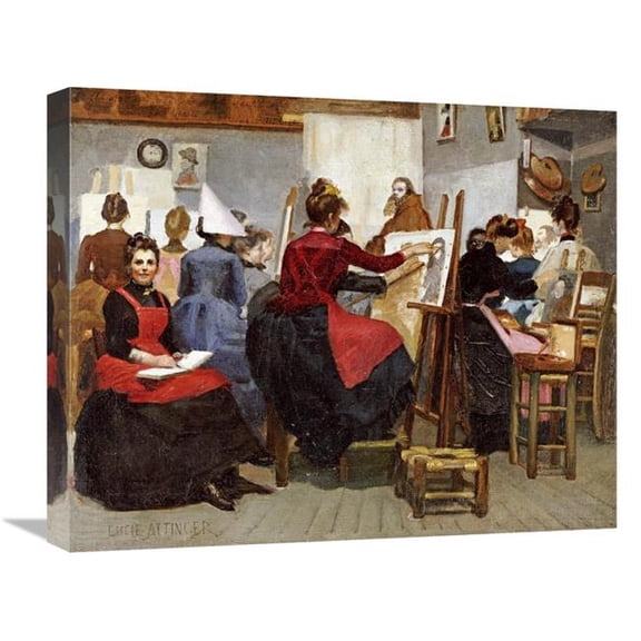 Global Gallery  22 in. Mon Atelier Art Print - Lucie Attinger