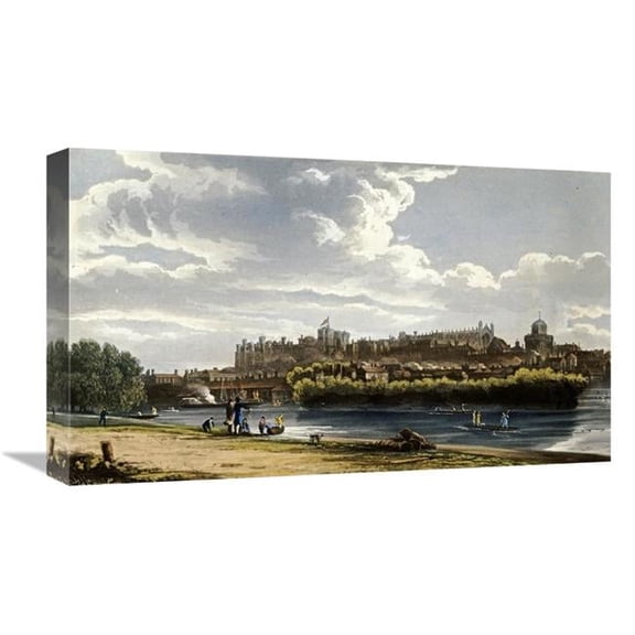 Global Gallery  22 in. North Front of Windsor Castle Art Print - William Henry Pyne