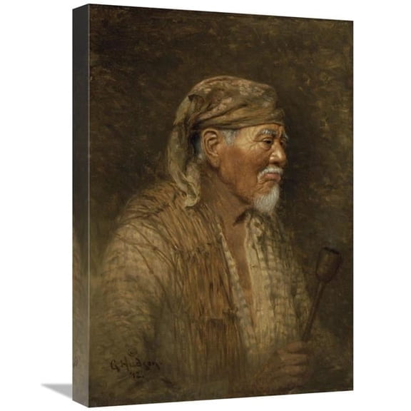 Global Gallery 22 in. Portrait of a Pomo Chief Art Print - Grace Carpenter Hudson