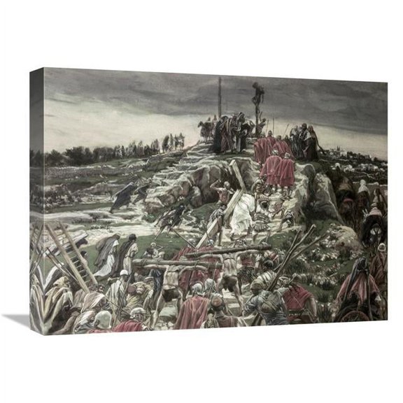 Global Gallery 22 in. Procession Arriving at Calvary Art Print - James Tissot
