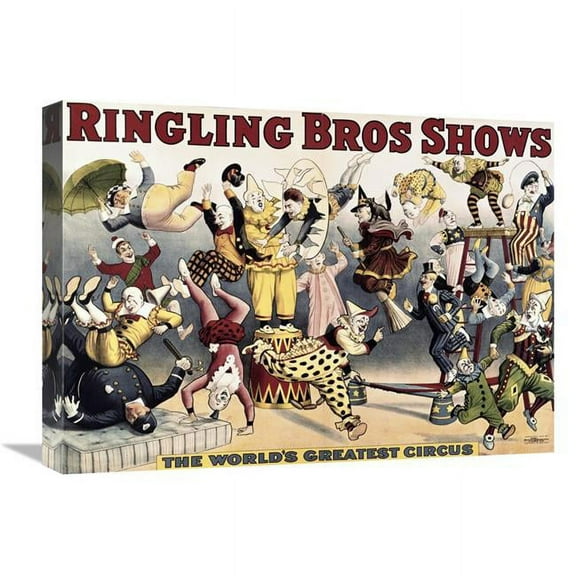 Global Gallery  22 in. Ringling Bros. Shows Art Print - Unknown