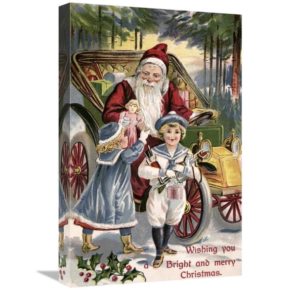 Global Gallery 22 in. Wishing You a Bright & Merry Christmas Art Print - Unknown