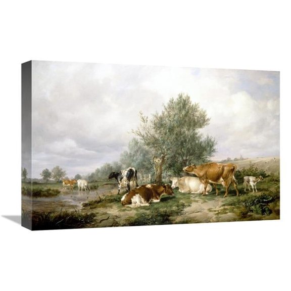 Global Gallery 22 in. in Canterbury Meadows Art Print - Thomas Sidney Cooper