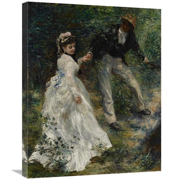 Global Gallery  22 x 28 in. La Promenade Art Print - Pierre-Auguste Renoir