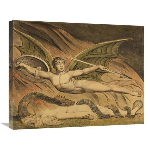 Global Gallery  22 x 28 in. Satan Exulting Over Eve Art Print