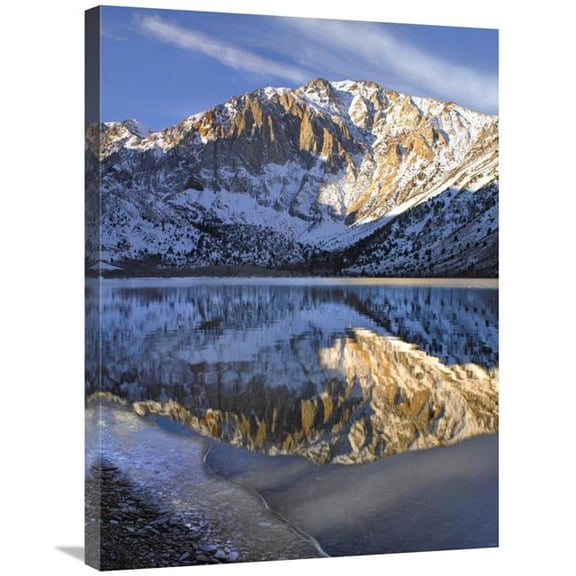 Global Gallery  24 x 32 in. Laurel Mountain Reflected in Convict Lake - Eastern Sierra Nevada - California Art Print - Tim Fitzharris