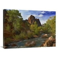thumbnail image 1 of Global Gallery  24 x 32 in. Mt Spry at 5 - 823 ft. Elevation with the Virgin River Surrounded By Cottonwood Trees - Zion National Park - Utah Art Print - Tim Fitzharris, 1 of 1