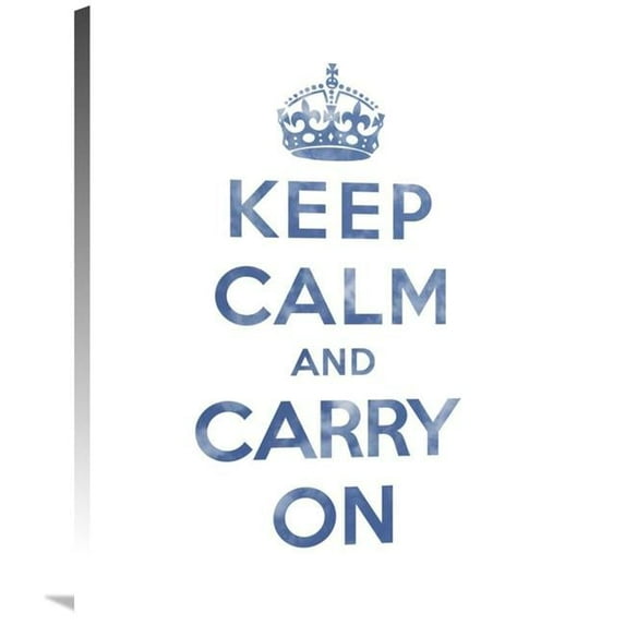 Global Gallery 28 x 35 in. Keep Calm & Carry on - Texture III Art Print - The British Ministry of Information
