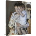 thumbnail image 1 of Global Gallery  30 in. Baby in His Mother Arms 1889 Art Print - Mary Cassatt, 1 of 1