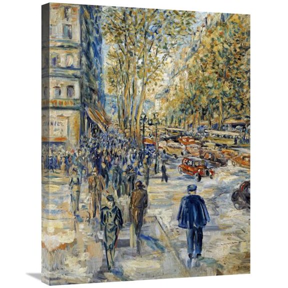 Global Gallery  30 in. Champs-Elysees Art Print - Jean-Francois Raffaelli