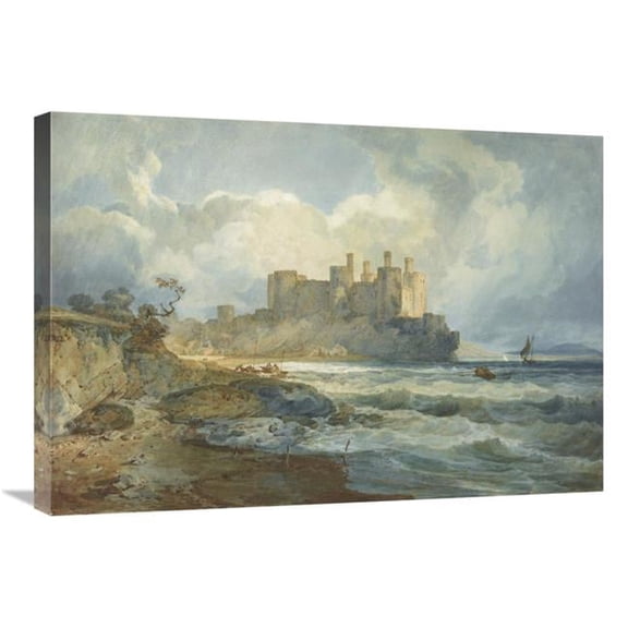 Global Gallery  30 in. Conway Castle - North Wales Art Print - Joseph Mallord William Turner