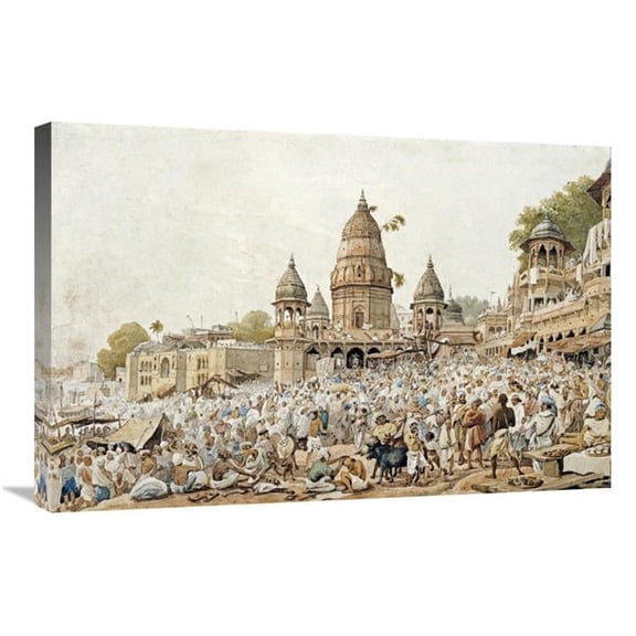 Global Gallery 30 in. Eve of an Eclipse of the Moon Art Print - James Prinsep