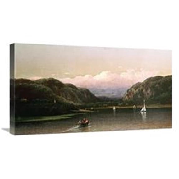 Global Gallery 30 in. Highlands of the Hudson - View Near West Point Art Print - Lemuel Maynard Wiles