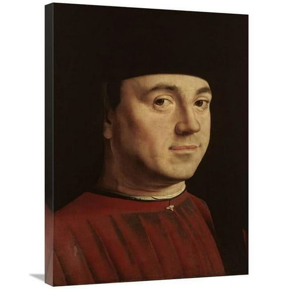 Global Gallery 30 in. Portrait of a Man Art Print - Antonello Da Messina