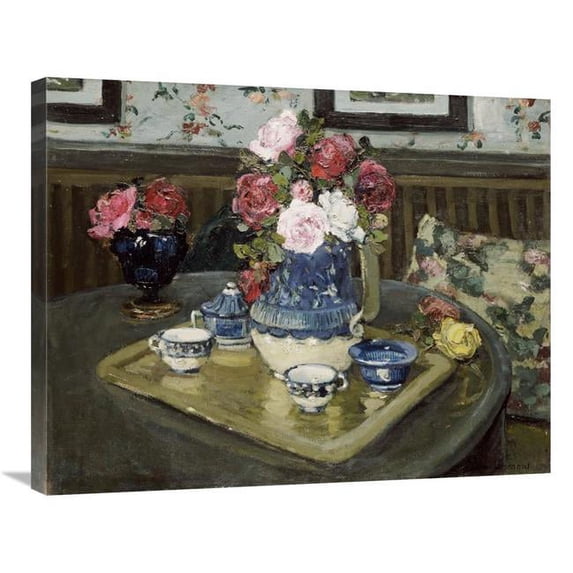 Global Gallery 30 in. Roses on a Table Art Print - Adrian Demout