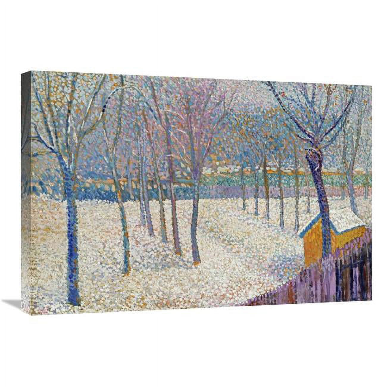 Global Gallery 30 in. The Orchard in the Snow Art Print Hippolyte Petitjean