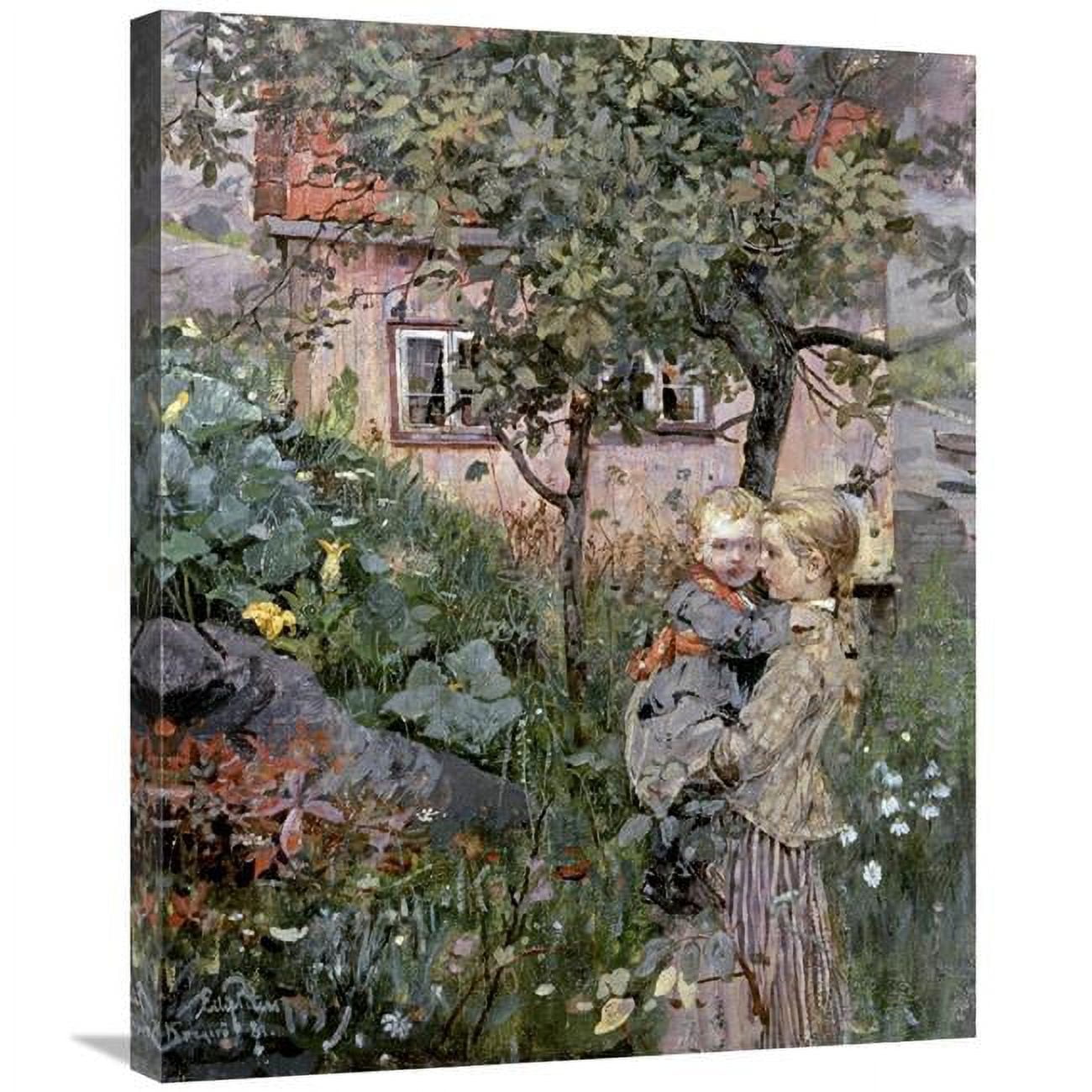 Global Gallery Two Sisters in a Garden Art Print - Eilif Petersen ...