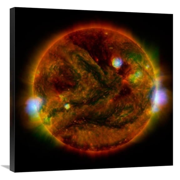 Global Gallery 30 x 30 in. The Sun - Taken by NuStar - April 29 - 2015 Art Print - NASA