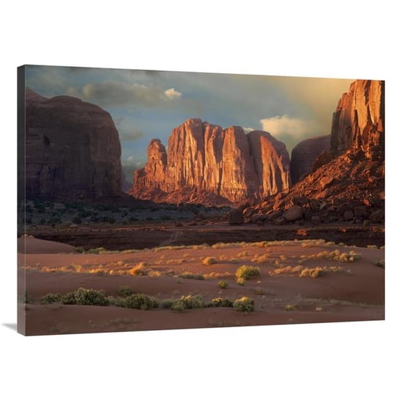 Global Gallery 30 x 40 in. Camel Butte Rising From the Desert Floor - Monument Valley - Arizona Art Print - Tim Fitzharris