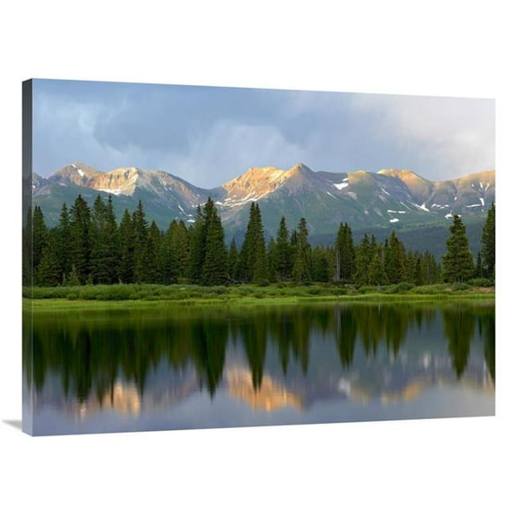 Global Gallery  30 x 40 in. West Needle Mountains Reflected in Molas Lake - Weminuche Wilderness - Colorado Art Print - Tim Fitzharris