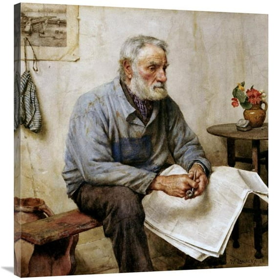 Global Gallery 36 in. A Moments Rest Art Print - Walter Langley