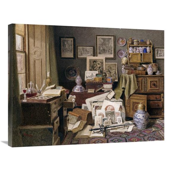 Global Gallery 36 in. Corner of a Study Art Print - Benjamin Walter Spiers