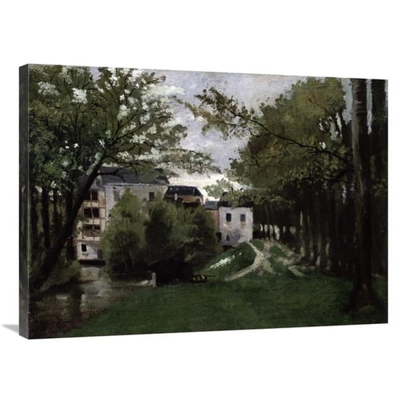 Global Gallery 36 in. Le Moulin a La Roche Guyon Art Print - Camille Pissarro