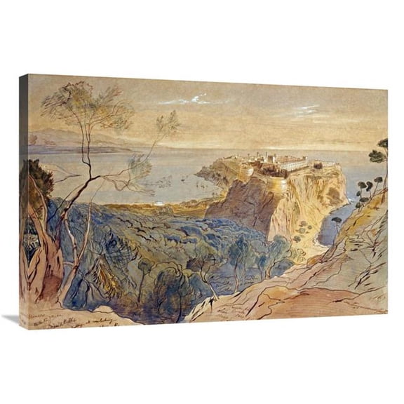 Global Gallery  36 in. Monaco Art Print - Edward Lear