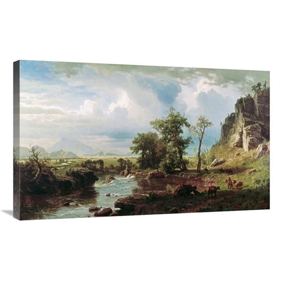 Global Gallery  36 in. Platte River Art Print - Albert Bierstadt