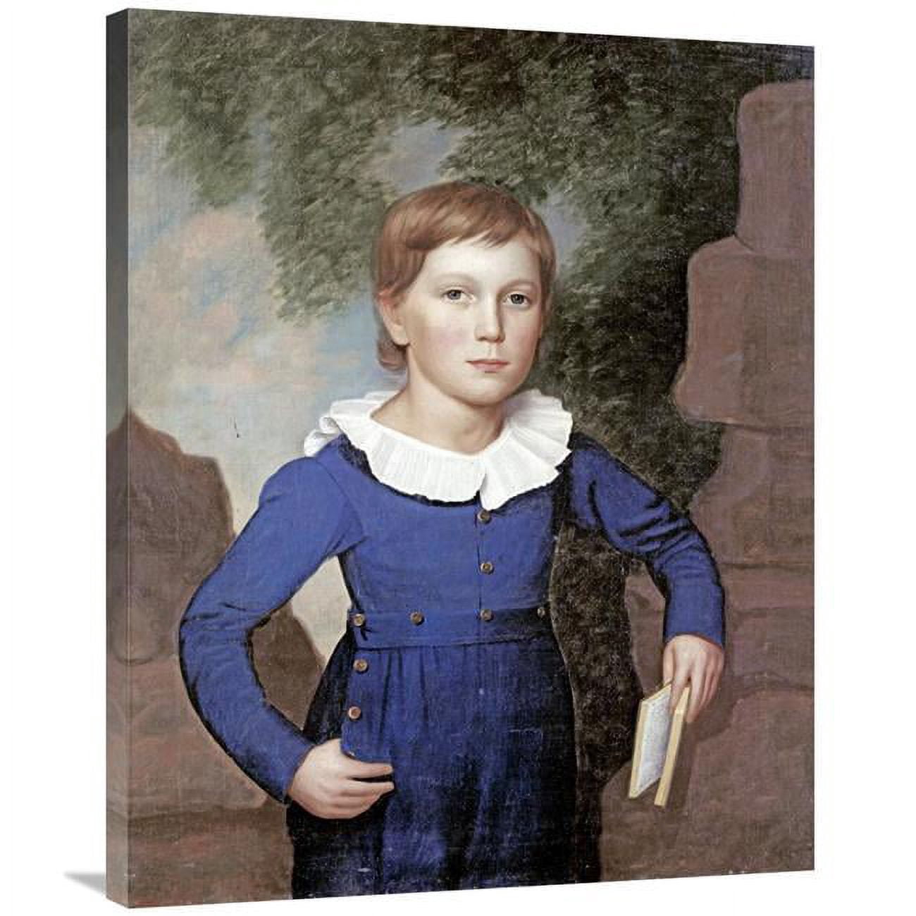 Global Gallery 36 in. Portrait of a Boy Art Print - American School ...