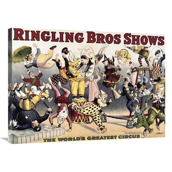 Global Gallery  36 in. Ringling Bros. Shows Art Print - Unknown