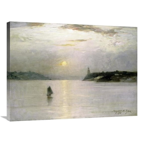 Global Gallery 36 in. Sailing on the Hudson Art Print - Bayard Henry Tyler