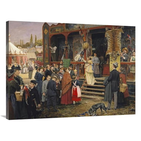 Global Gallery 40 in. A Fair in Berlin Art Print - Carl Welz
