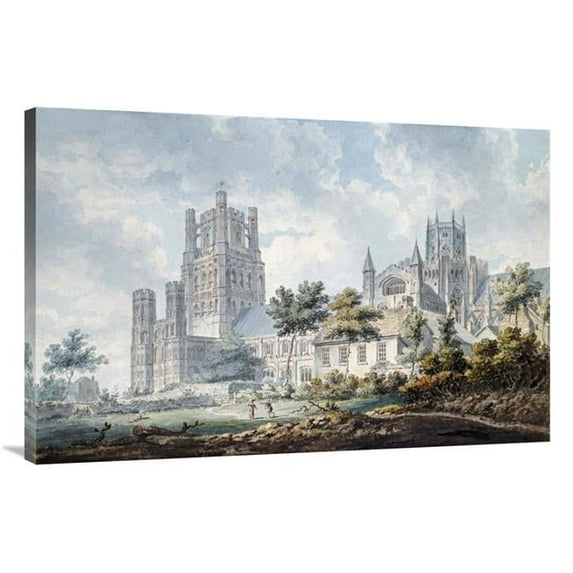 Global Gallery 40 in. Ely Cathedral from the South-East Art Print - Edward Dayes