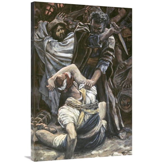 Global Gallery 40 in. Peter Smites Off the Ear of Malchus Art Print - James Tissot