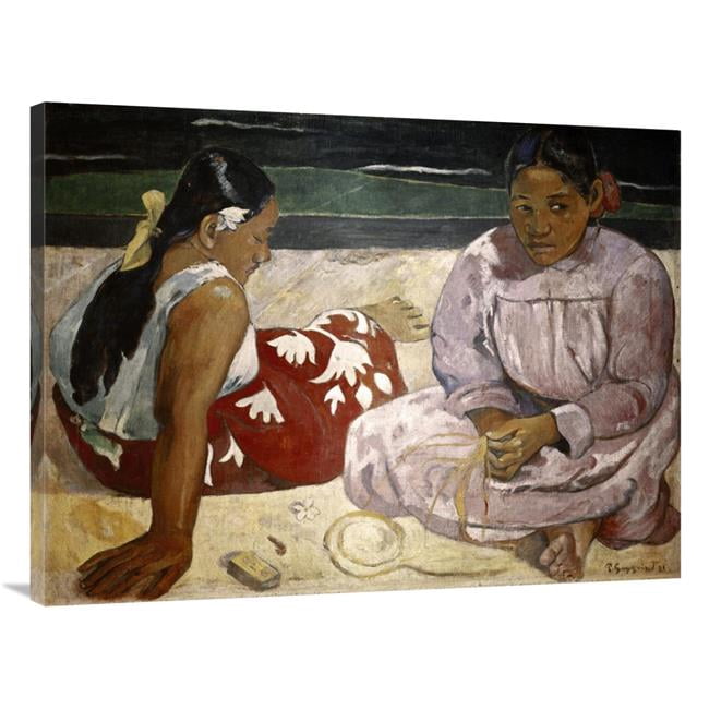 Global Gallery 40 in. Tahitian Women On the Beach Art